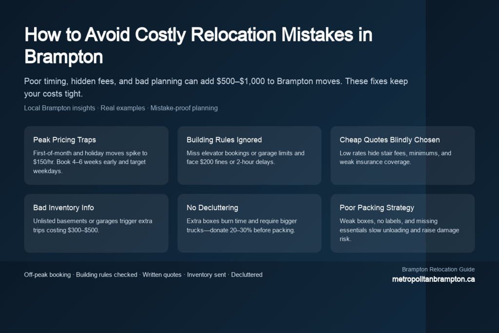 avoid costly moving mistakes in Brampton