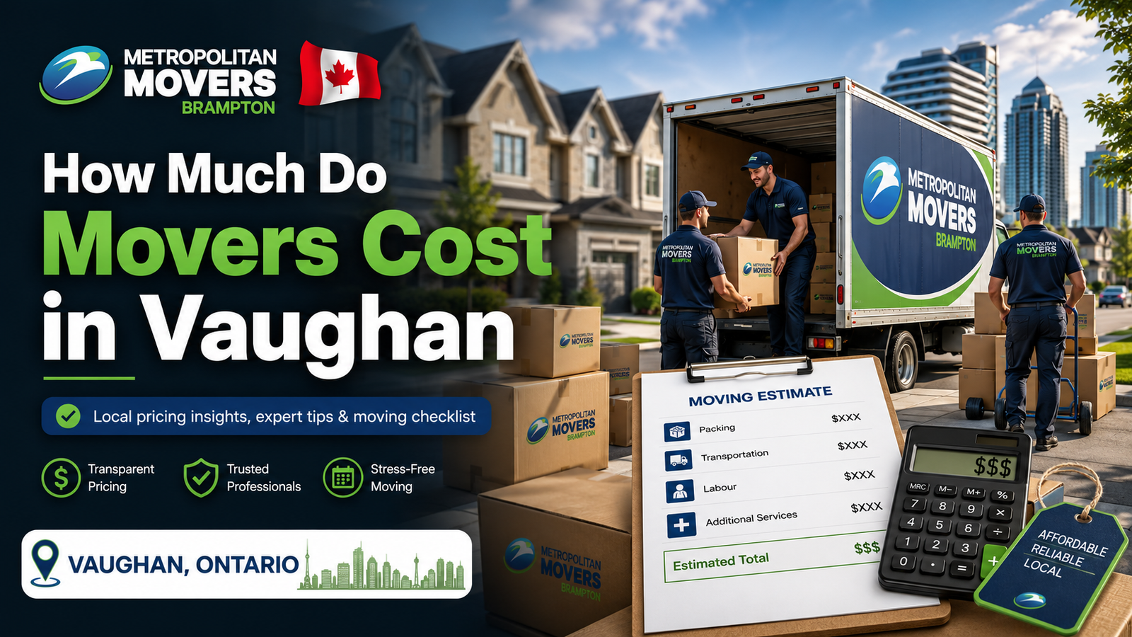 how much do movers cost in Vaughan